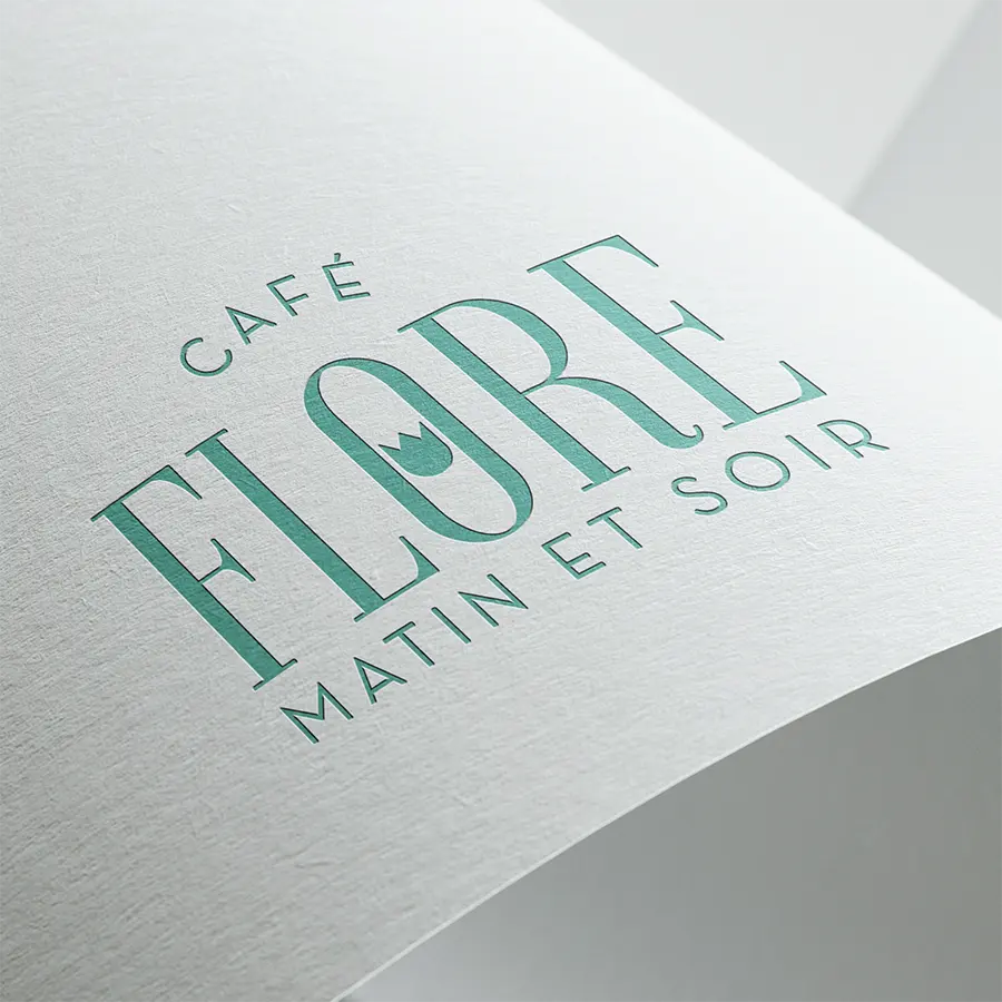 Cafe Flore francia kávézó logója.