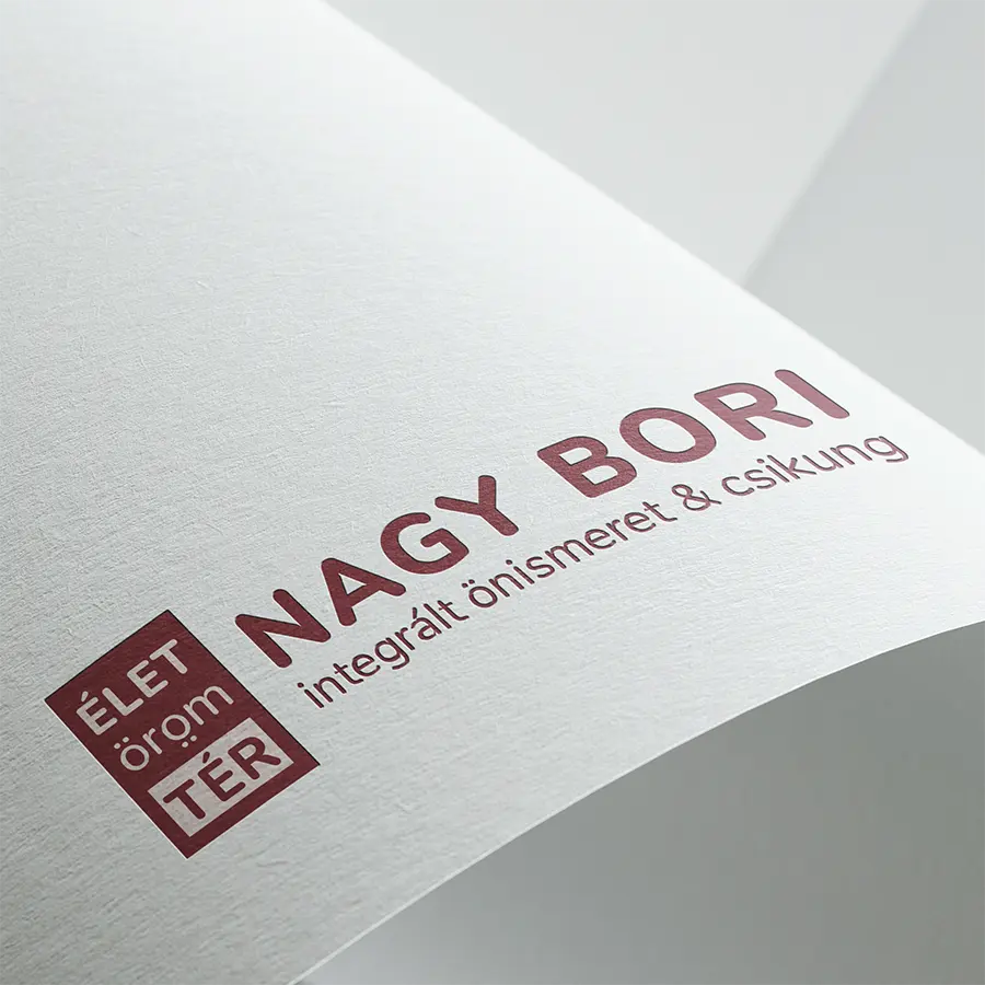 Nagy Bori Élet-Öröm-Tér programjának logója.
